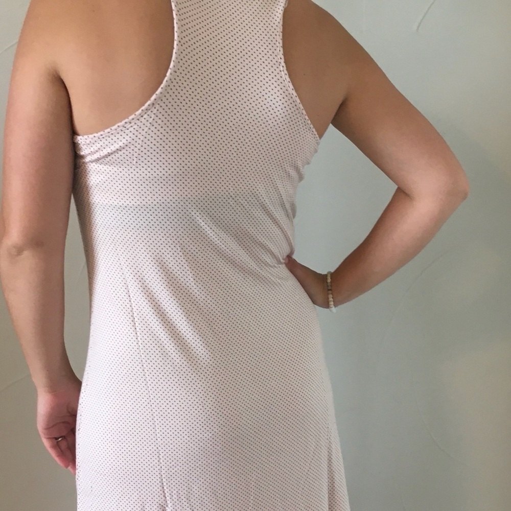 Gilligan & O'Malley Pink Polka Dot Halter Top Nightgown W/ Built In Bra, Medium - Picture 5 of 6
